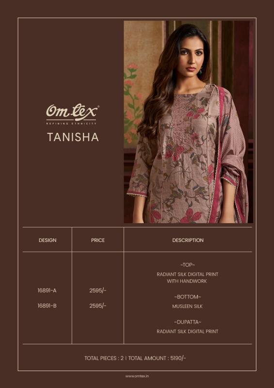 Omtex tanisha dress materials wholesale